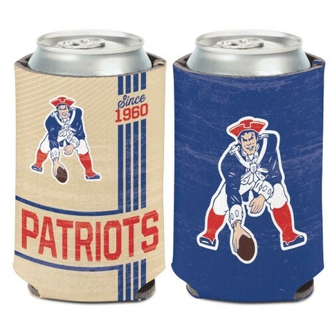 NEW ENGLAND PATRIOTS 2 SIDED SOFT FOAM CAN BOTTLE COOZIE COOLER KOOZIE LICENSED Cover
