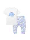 Summer Baby Casual Short Sleeved T-shirt and Pants 2-piece Set Child Accessories