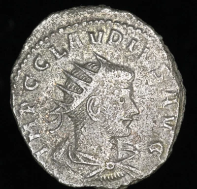 Roman Imperial Coins Claudius II Gothicus Antoninianus Mercury Purse & Caduceus - Image 1 of 2