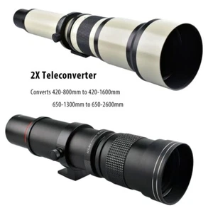 LIGHTDOW 420-1600mm Lens for Fujifilm X Mount Lens Extender Black/ White - Picture 1 of 11