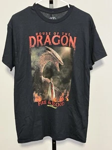 Game Of Thrones Officially Licensed House Of The Dragon T-Shirt Gray Size Medium - Picture 1 of 3