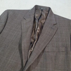 Ralph Lauren Blazer Sport Mantel Jacke Herren 42R grau kariert 100% Wolle zwei Knöpfe - Bild 1 von 24