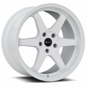 17x9 Vors TR37 5x112 +30 White Wheels (Set of 4) - Picture 1 of 3