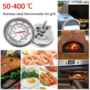 Grill Thermometer Edelstahl Grillthermometer Analog Einbau Gasgrill BBQ Deckel s - Bild 1 von 12