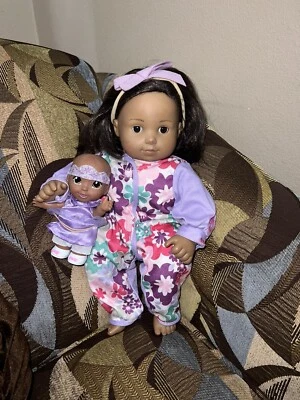 American Girl 16" African American Doll Bitty Baby Twin Girl Brown Hair & Eyes - Image 1 of 4