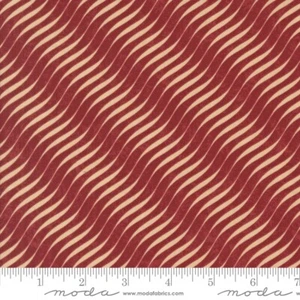 A Vintage Christmas Red Candy Stripes Kansas Troubles Moda Half Yard - Picture 1 of 2