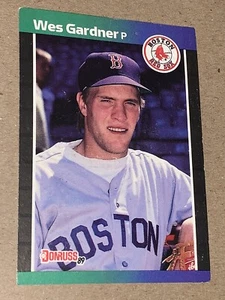 Wes Gardner Boston Red Sox 1989 Donruss Baseball Card Number 541 - Picture 1 of 2