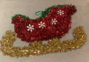 Decorazione Casa Natalizia -Rosso-Sleigh-10x13" - Foto 1 di 1