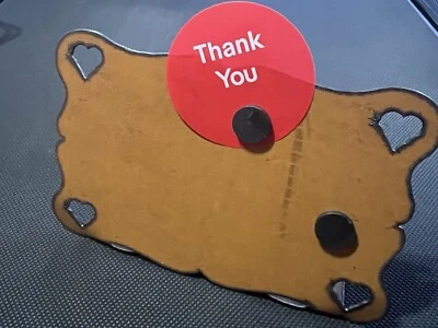 Rustic Style Tabletop Magnetic Bulletin Board. Freestanding.8x5 1/4 in - Image 1 of 4