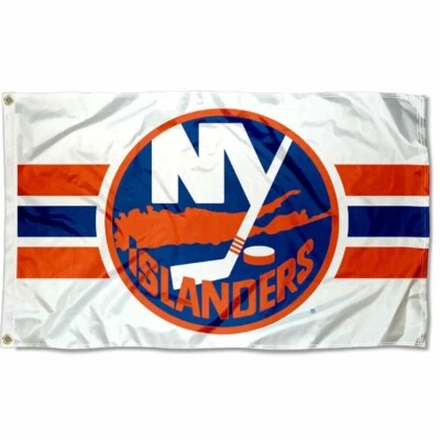 NEW YORK ISLANDERS 3'X5' FLAG/BANNER **100% FULL COLOR ON BOTH SIDES OF FLAG** - Image 1 of 4