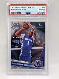 2023 Bowman Chrome U Rob Dillingham PSA 10 GEM MINT KENTUCKY TIMBERWOLVES ROOKIE - Bild 1 von 2