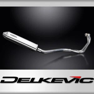 Yamaha TDM850 1991-2001 Complete Exhaust 2-1 17" Tri-Oval Stainless Muffler - Foto 1 di 5