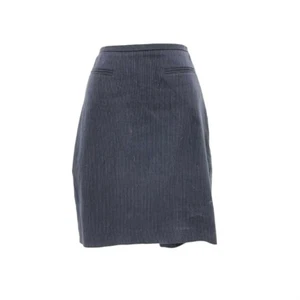 Ann Taylor Women's Pin Stripe Straight Pencil Skirt Sz 2P Petite Navy Blue Work - Picture 1 of 7