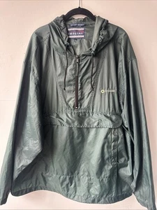 Seltene 90er Chase Bank Windbreaker Jacke/Tasche Herren Gr. XL dunkelgrün mit Kapuze - Bild 1 von 8