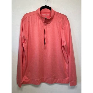 Matte Grey 1/2 Zip Pullover, Red, Size Large, Golf, Athletic - Picture 1 of 4
