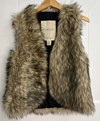 Chaleco Ralph Lauren Y2K Denim y Línea de Suministro Imitación Piel Talla M Boho Country Rico Suave Foto 1 de 4