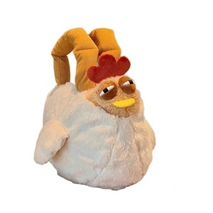 Fur Material Chicken Plush Bag Funny Kawaii Chicken Pendant Women - Picture 1 of 10