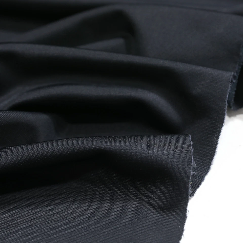 Jersey Kleider Stoff  Bekleidungs-STOFF Kleider Meterware Extra weich in Schwarz - Bild 1 von 1