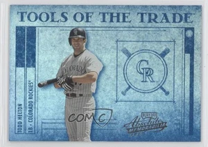 Playoff Absolute Memorabilia Tools of the Trade Spectrum 2003 Todd Helton Salón de la fama - Imagen 1 de 3