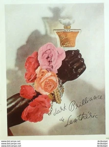 Publicite Cosmetique Lentheric Dark Brillance 1953 - Picture 1 of 1