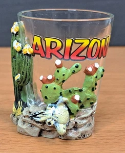 Arizona Schnapsglas 3D Resin Kaktus Totenkopf Dekor Grafik - Sammlerstück - Bild 1 von 5