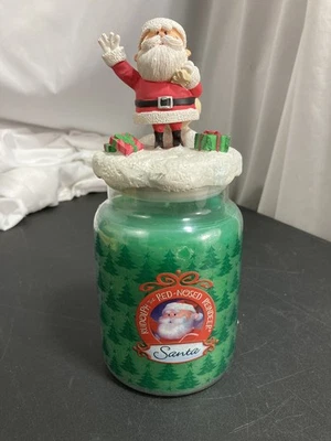 Rudolph The Red Nosed Reindeer Santa Candle with Candle Jar Topper Earthglow - Image 1 of 4