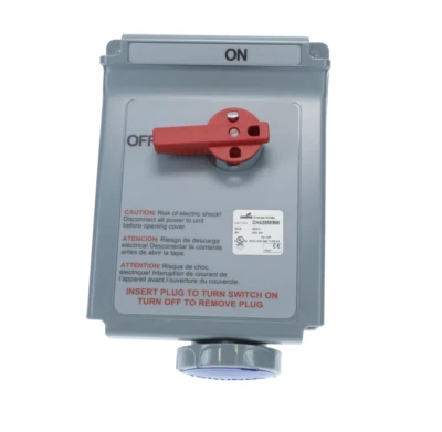 Cooper Crouse-Hinds CH420MI9W Interlock 20A 3W,4P 250V IP67 Watertight 420MI9W - Image 1 of 4