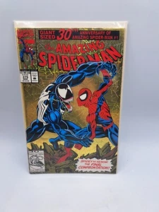 THE AMAZING SPIDER-MAN 375 MARK BAGLEY GOLD FOIL COVER MARVEL COMICS 1993 B - Picture 1 of 5