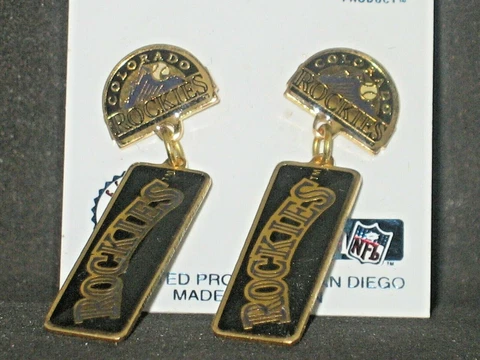 Colorado Rockies 1994 Major League Licensed Earrings Dangling Imprinted Products Cover