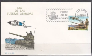 España Spain 2572 1980 Dia de las Fuerzas Armadas SPD Sobre Primer Día - Imagen 1 de 1