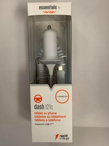 Cargador de coche Ventev Essentials Series Dash 121c conector USB-C 2.1a/10w - blanco Foto 1 de 1