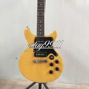 Handmade LP 1994 Yellow Special Double Cut E-Gitarre P90 Tonabnehmer Lagerbestand - Bild 1 von 7