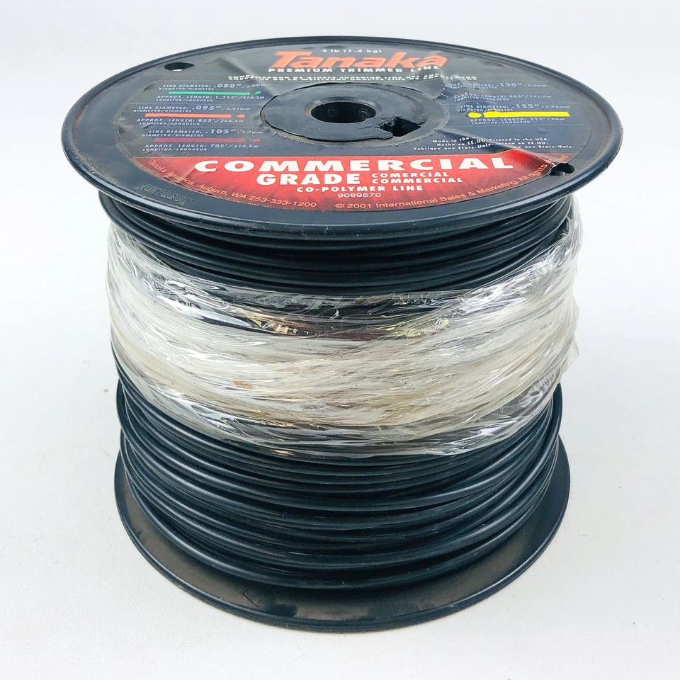 Línea de recortadora Tanaka 746171 .130"/3.30 mm diámetro 465' longitud 3 lb nuevo stock antiguo nuevo de stock Foto 1 de 4