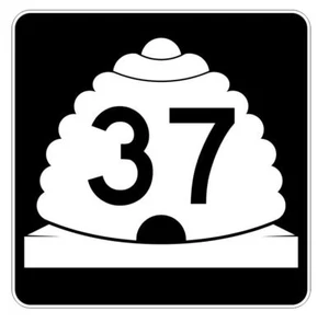 Utah State Highway 37 Aufkleber Sticker R5381 Highway Route Schild - Bild 1 von 1