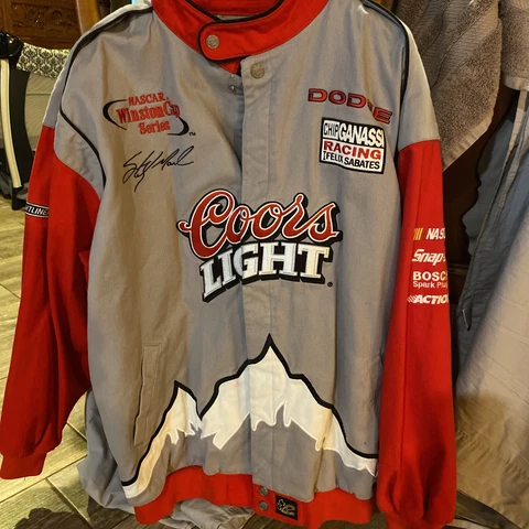 VTGChase Authentics Drivers Line Sterling Marlin Coors Light Nascar Jacket Sz XX Cover