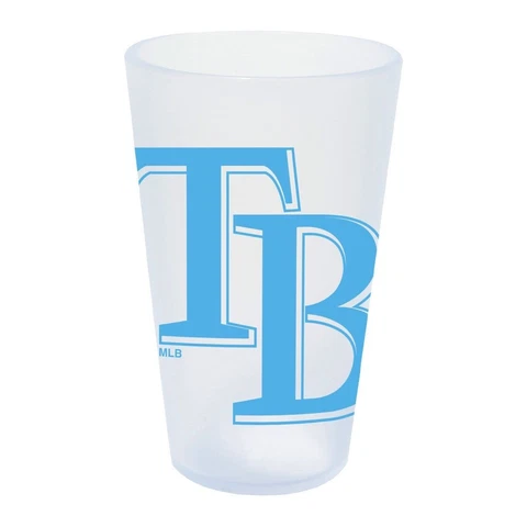 TAMPA BAY RAYS ICICLE 16 OZ SILICONE PINT GLASS NEW WINCRAFT 👀 Cover