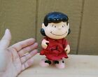 Peanuts Character Lucy Doll Vintage Red Dress Hard Plastic 7" Jointed 1950 HongK