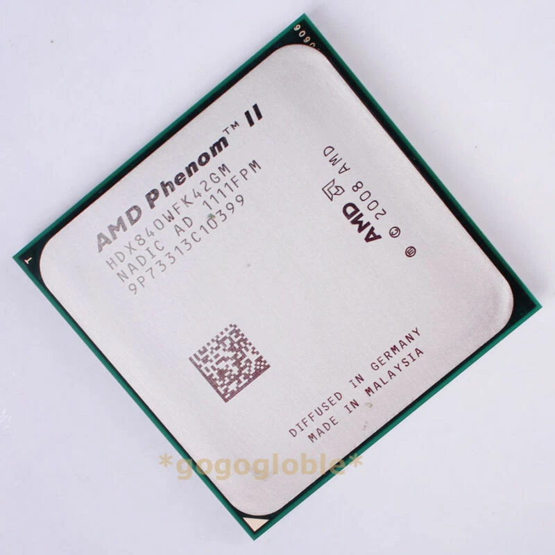 Working AMD Phenom II X4 840 3.2 GHz HDX840WFK42GM 667 MHz CPU Processor AM3 - Image 1 of 1