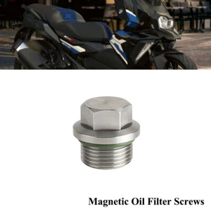 Stainless Steel Magnetic Oil Filter Screws Replacement For BMW C400 X/GT SR4MAX - Picture 1 of 7