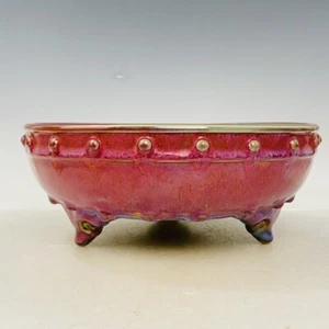 10" Heritage Song Dinastía Porcelana Jun Horno Museo Marca Tambor Uñas Cepillo Lavadora - Imagen 1 de 9