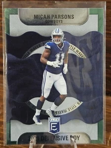 2022 Panini Donruss Elite Micah Parsons Title Waves Green DROY #TW-7 Cowboys - Picture 1 of 1