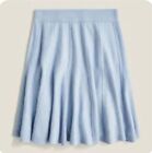 J. Crew Featherweight Light Blue Cashmere Short Flare Skirt Size SMALL