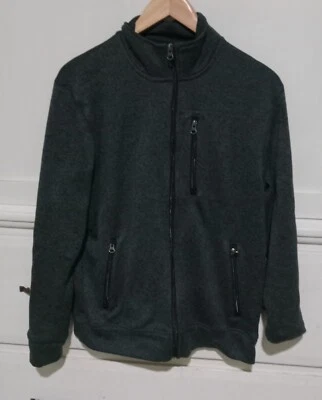 Jaqueta masculina verde Sonoma com zíper tamanho P - Imagem 1 de 3