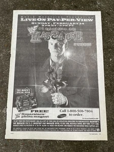 Vince McMahon WWF WWE St. Valentines Day Massacre 1999 PPV Ad - Picture 1 of 1