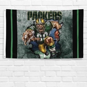 For Green Bay Football 3x5 ft Flag Rodgers Super Bowl Champions Banner - Picture 1 of 1