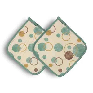 Presine da cucina in cotone Vingi set 2 pezzi stampate made in Italy 3732 - Imagen 1 de 1