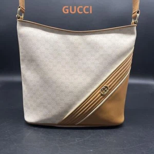 GUCCI Micro Gg Leather Shoulder Bag USED - Picture 1 of 10