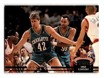 Mike Gminski 1992-93 Stadium Club #175 Charlotte Hornets NM-MINT - Image 1 of 2
