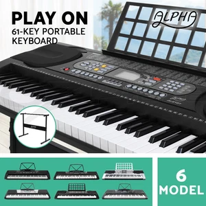 Alpha 61 Keys Electronic Piano Keyboard Digital Electric Keyboards 6 Models - Picture 1 of 52