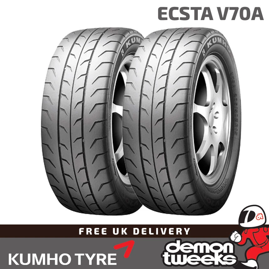 2 x 265/45/16 (2654516) Kumho Ecsta V70A Track Day Race Tyres - Medium - Image 1 of 1